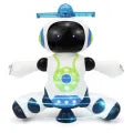 Decos Electronic Dancing Space Robot Toy for Kids, Flashing Lights, 360° Rotation, Smart Dancing Astronaut with Music, Spinning, and Lighting Patterns.