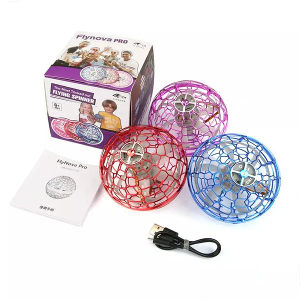 Flying Spinner Fidget Toy For Kids- Flying Ball Toy- Mini UFO Fidget Spinner with Lights- Original Mini UfO Spinner Toy With Lights- Best Gift For Kids