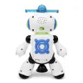 Decos Electronic Dancing Space Robot Toy for Kids, Flashing Lights, 360° Rotation, Smart Dancing Astronaut with Music, Spinning, and Lighting Patterns.