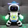 Decos Electronic Dancing Space Robot Toy for Kids, Flashing Lights, 360° Rotation, Smart Dancing Astronaut with Music, Spinning, and Lighting Patterns.