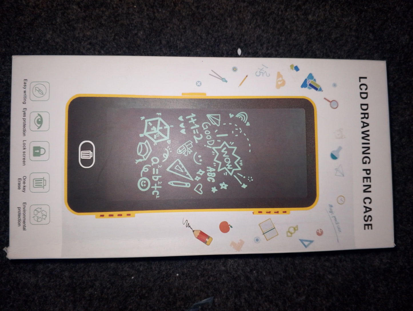 Writing Tablet Pencil Case for Kids – 2 in 1 LCD Digital Slate for Kids, E-Note Pad, Pencil Box for Kids, Doodle Writing Board for School Going Kids, Educational Toys for Kids