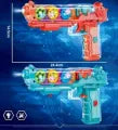 Transparent Gear Gun Toy Educational Music & Flashing Light, Multicolor