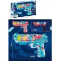 Transparent Gear Gun Toy Educational Music & Flashing Light, Multicolor