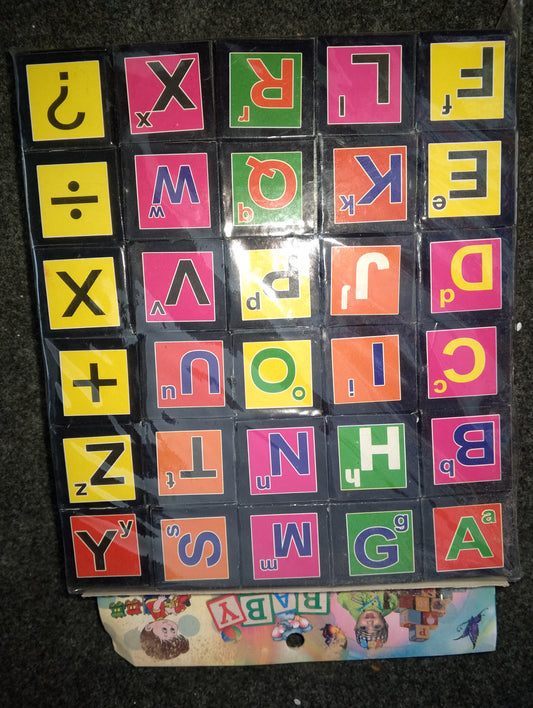 Alphabet Cardboard Blocks Letter Cubes Abc Toy Spelling Puzzle Blocks Best Selling Kids Blocks 6 Sides